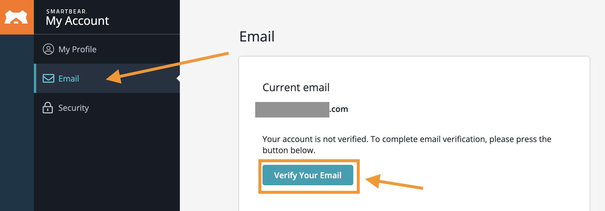 Verify your email