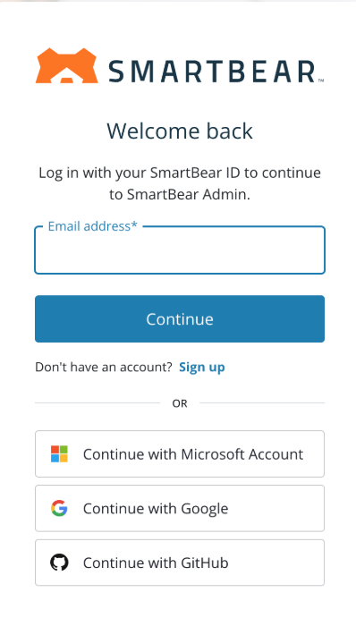 Authenticating with SmartBear ID
